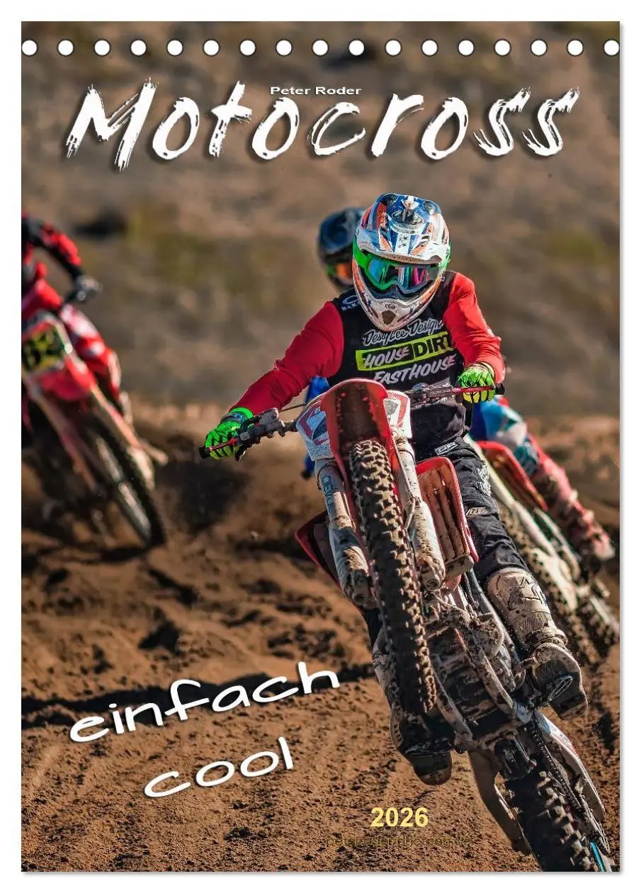 Cover: 9783516425222 | Motocross - einfach cool (Tischkalender 2026 DIN A5 hoch), CALVENDO...