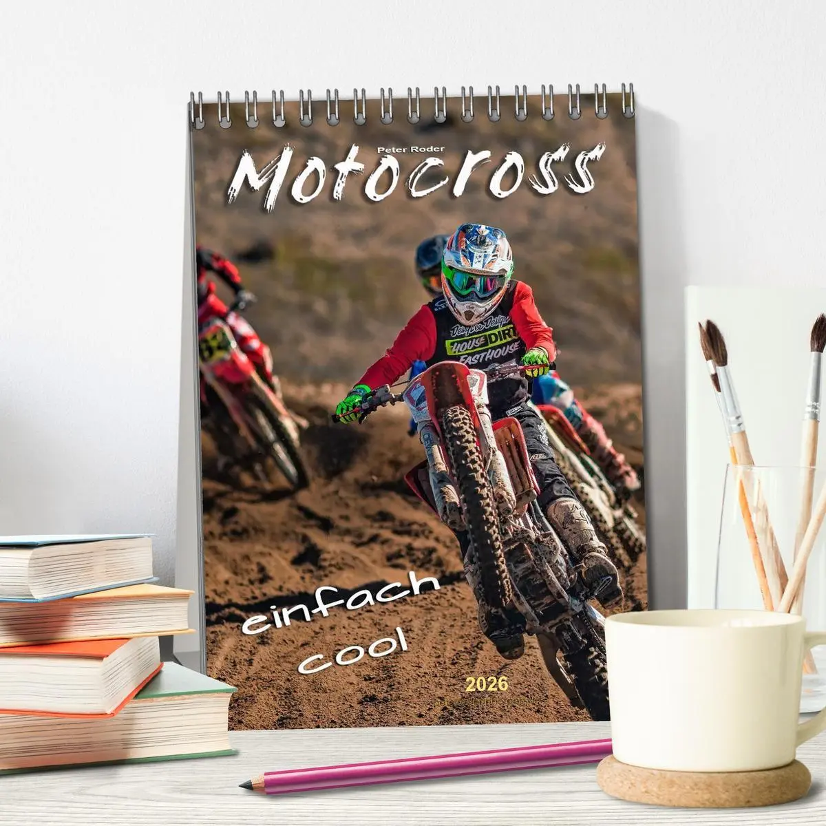 Bild: 9783516425222 | Motocross - einfach cool (Tischkalender 2026 DIN A5 hoch), CALVENDO...