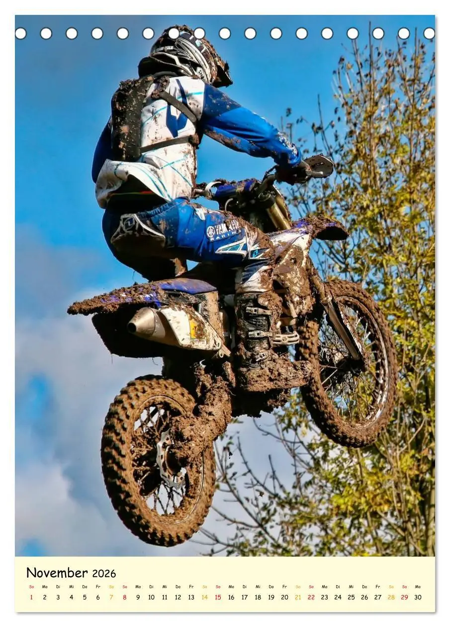 Bild: 9783516425222 | Motocross - einfach cool (Tischkalender 2026 DIN A5 hoch), CALVENDO...
