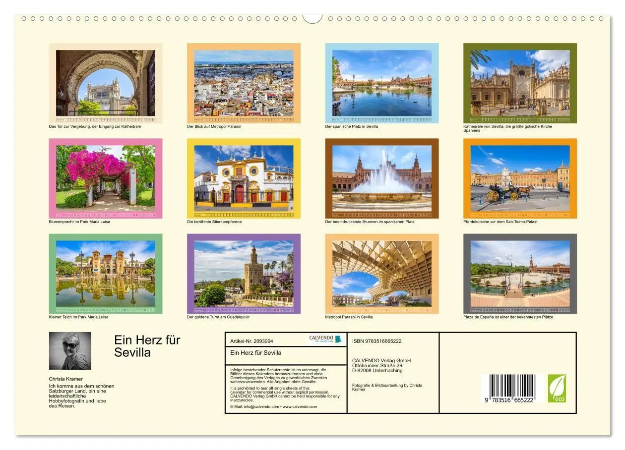 Bild: 9783516665222 | Ein Herz für Sevilla (hochwertiger Premium Wandkalender 2026 DIN A2...