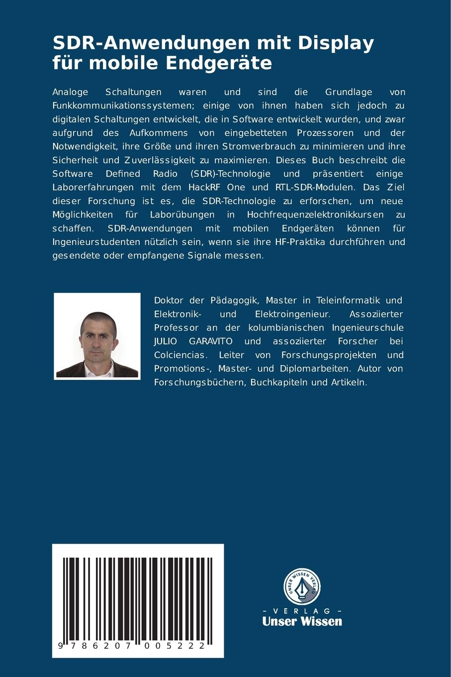 Rückseite: 9786207005222 | SDR-Anwendungen mit Display für mobile Endgeräte | Penagos (u. a.)