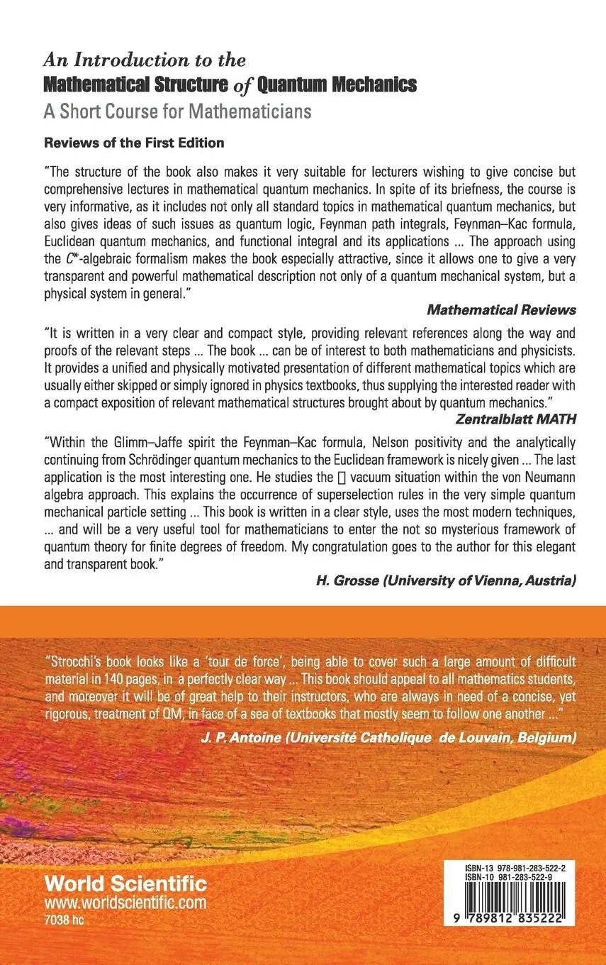Rückseite: 9789812835222 | INTROD TO THE MATH'L STRUCTURE (2E)(V28) | F Strocchi | Buch | 2008