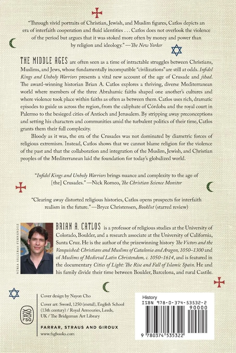 Rückseite: 9780374535322 | Infidel Kings and Unholy Warriors | Brian A. Catlos | Taschenbuch