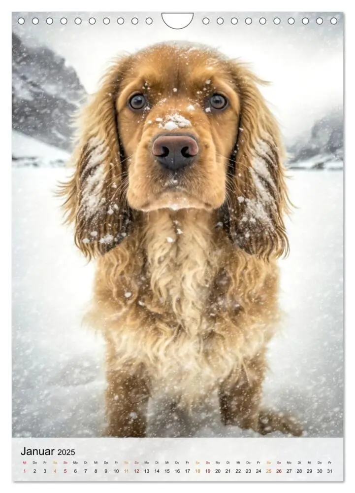 Bild: 9783383765322 | Cocker Spaniel - ein Hund für die Familie (Wandkalender 2025 DIN A4...