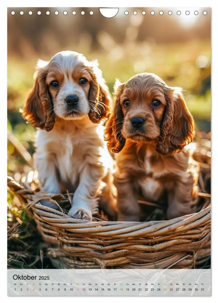 Bild: 9783383765322 | Cocker Spaniel - ein Hund für die Familie (Wandkalender 2025 DIN A4...