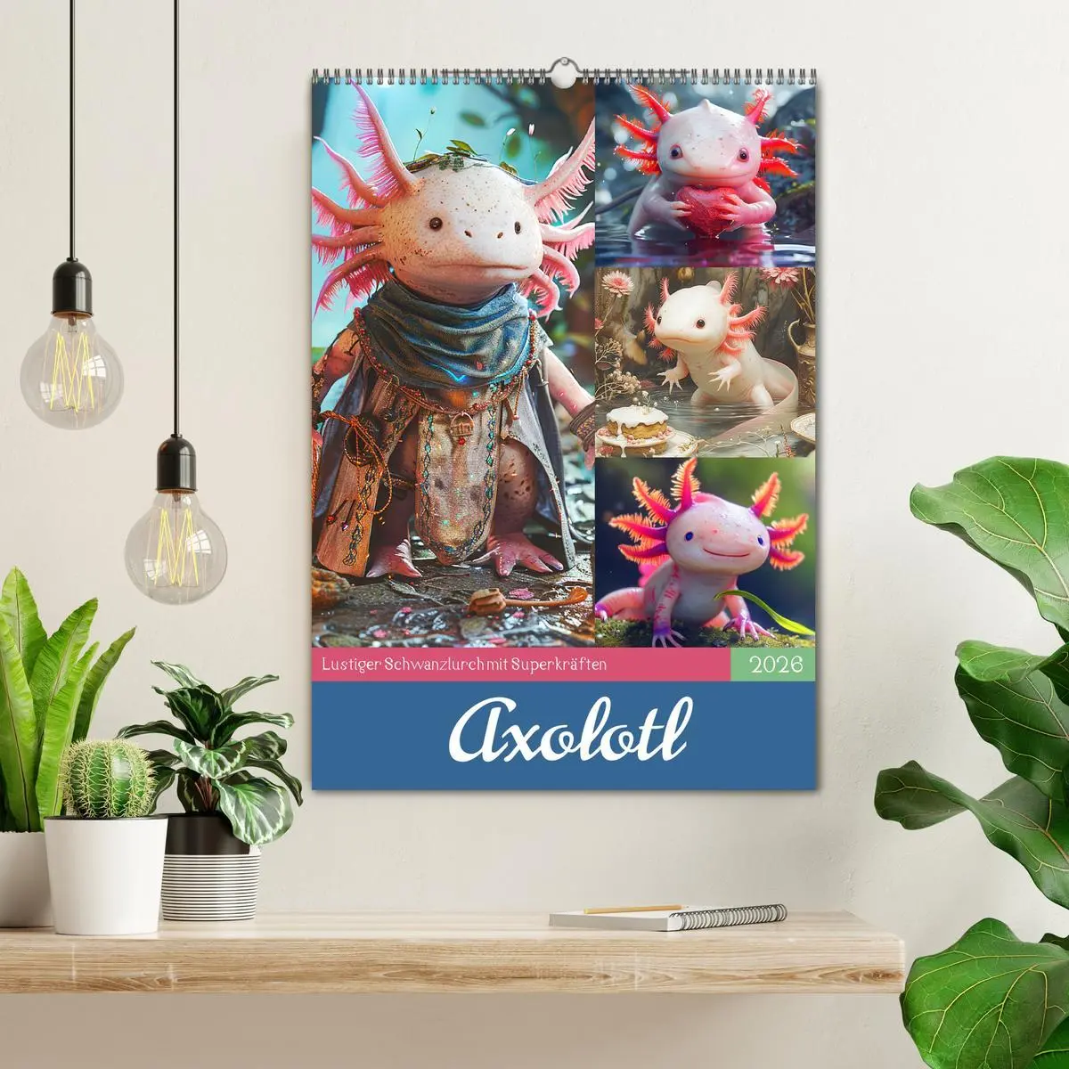 Bild: 9783516275322 | Axolotl. Lustiger Schwanzlurch mit Superkräften (Wandkalender 2026...