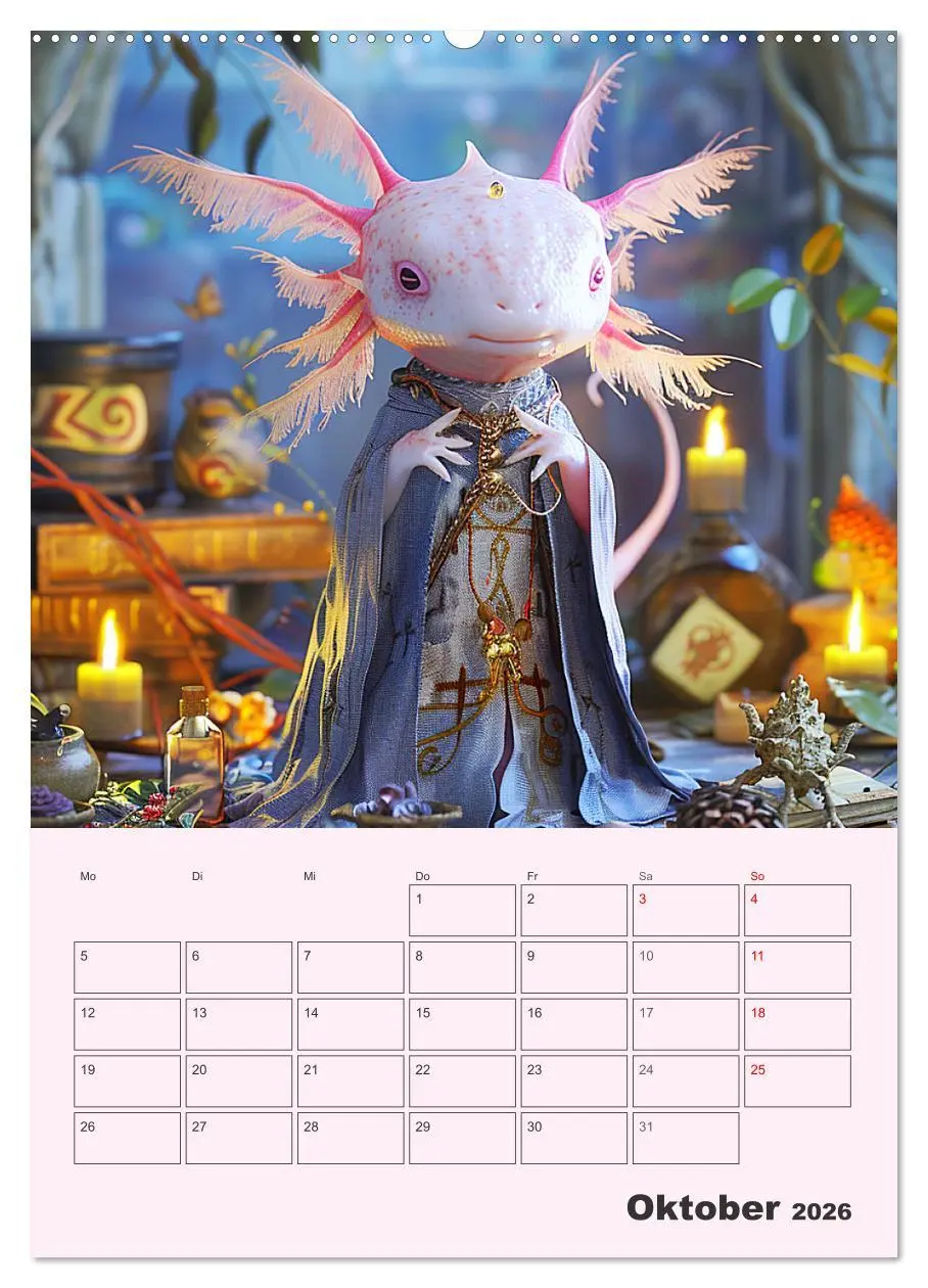 Bild: 9783516275322 | Axolotl. Lustiger Schwanzlurch mit Superkräften (Wandkalender 2026...