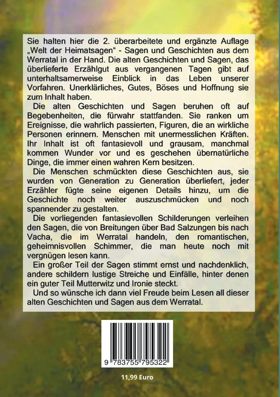 Rückseite: 9783755795322 | Welt der Heimatsagen | Sagen und Geschichten aus dem Werratal | Buch