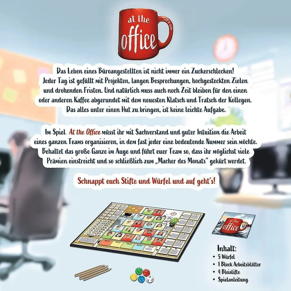 Bild: 5900511025422 | At The Office | Reiner Knizia | Spiel | In Spielebox | 02542 | Deutsch