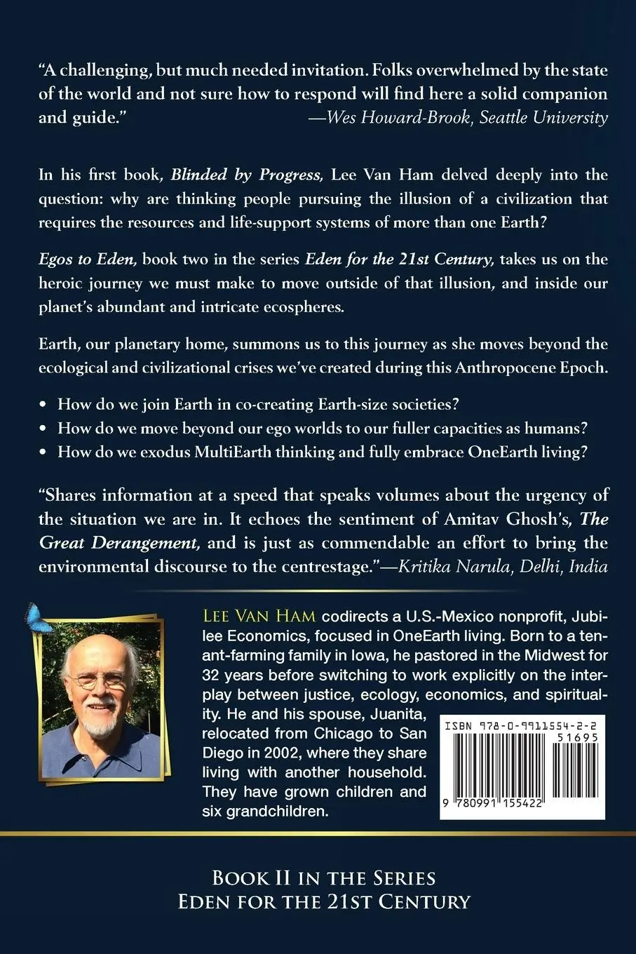 Rückseite: 9780991155422 | From Egos to Eden | Our Heroic Journey to Keep Earth Livable | Ham