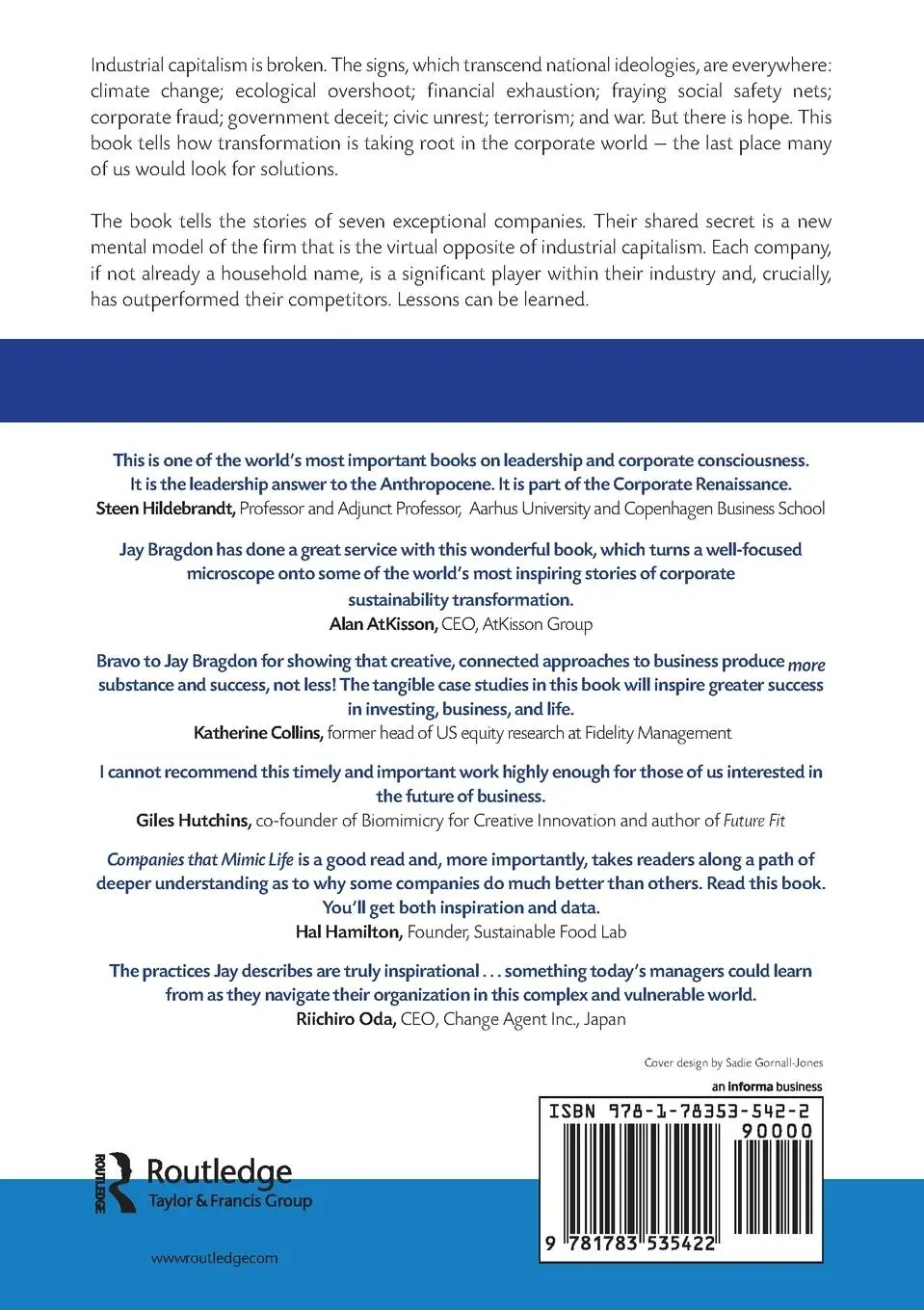Rückseite: 9781783535422 | Companies that Mimic Life | Joseph H. Bragdon | Taschenbuch | Englisch