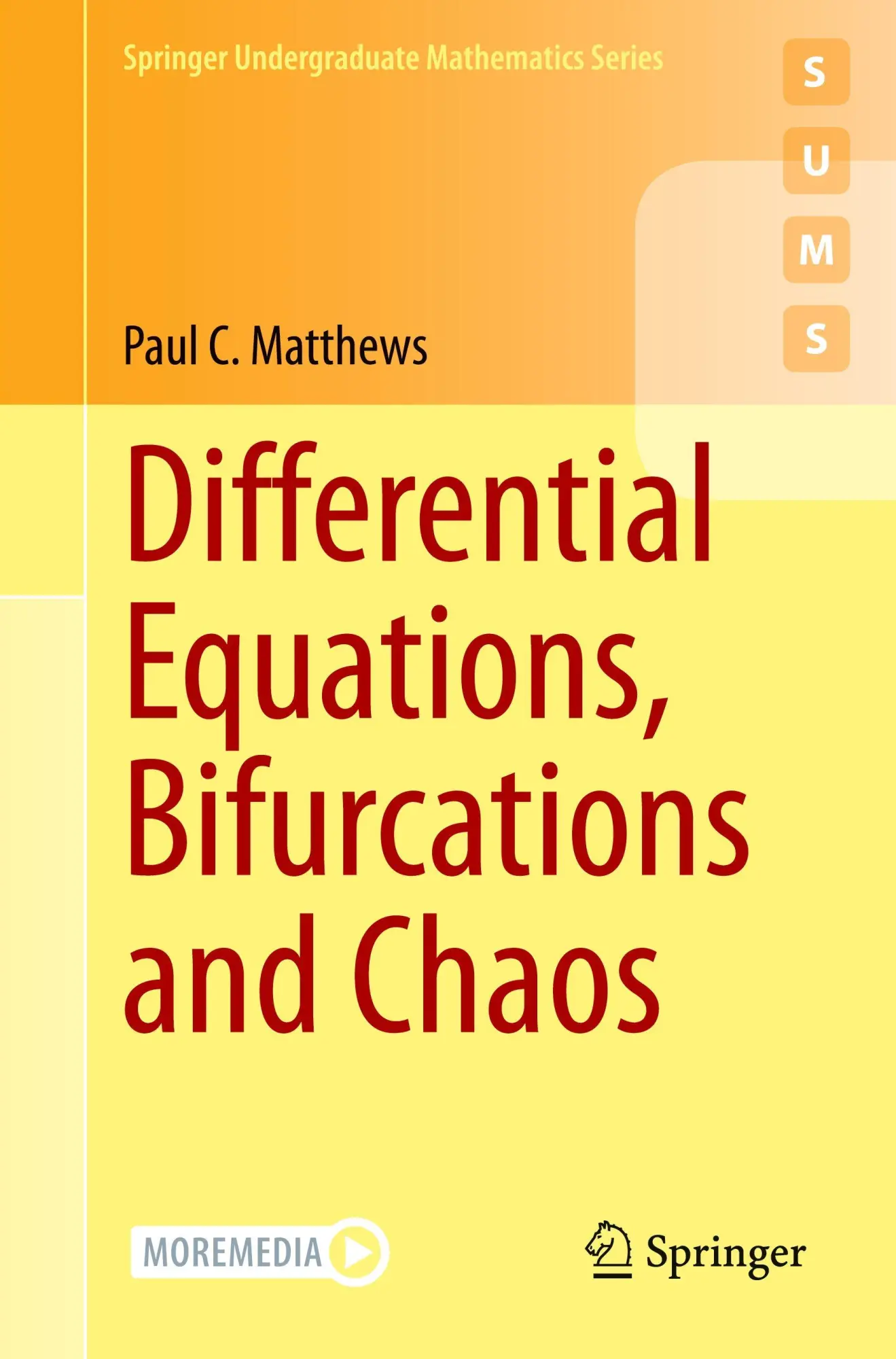 Cover: 9783031995422 | Differential Equations, Bifurcations and Chaos | Paul C. Matthews | xi
