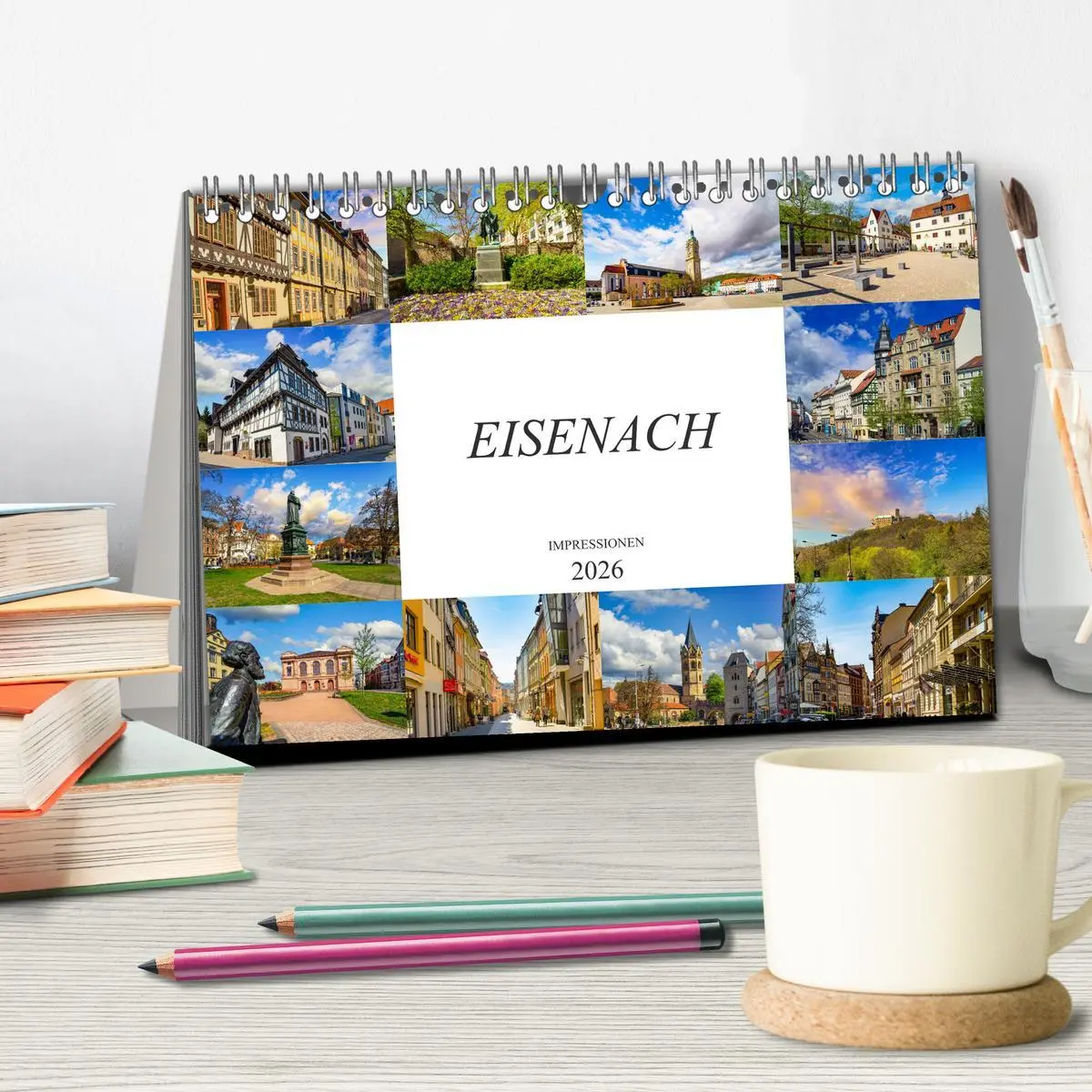 Bild: 9783457795422 | Eisenach Impressionen (Tischkalender 2026 DIN A5 quer), CALVENDO...