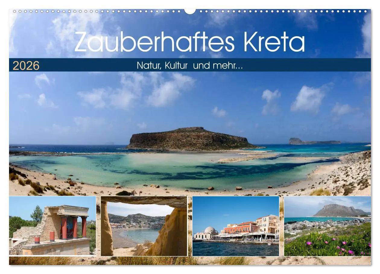 Cover: 9783457865422 | Zauberhaftes Kreta (Wandkalender 2026 DIN A2 quer), CALVENDO...