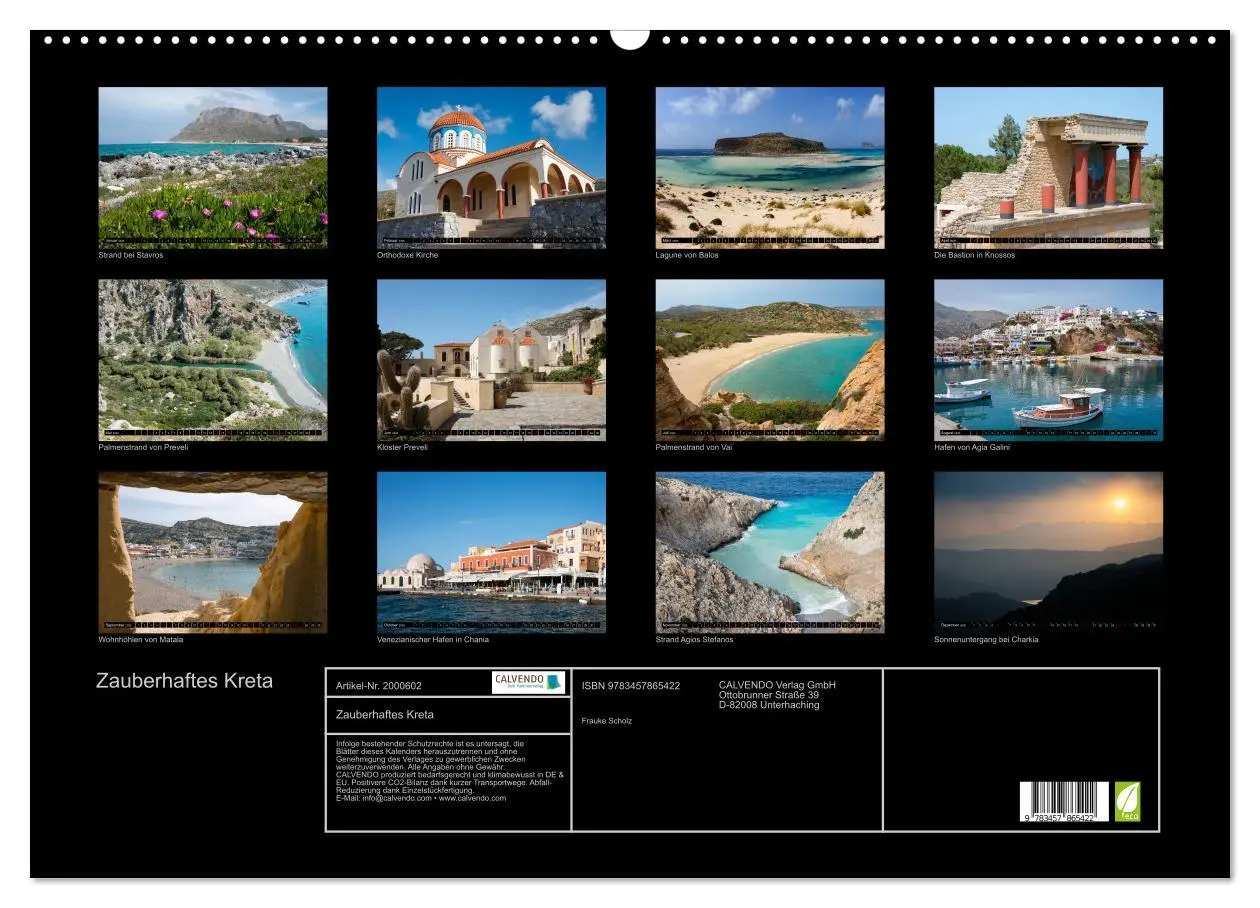 Bild: 9783457865422 | Zauberhaftes Kreta (Wandkalender 2026 DIN A2 quer), CALVENDO...