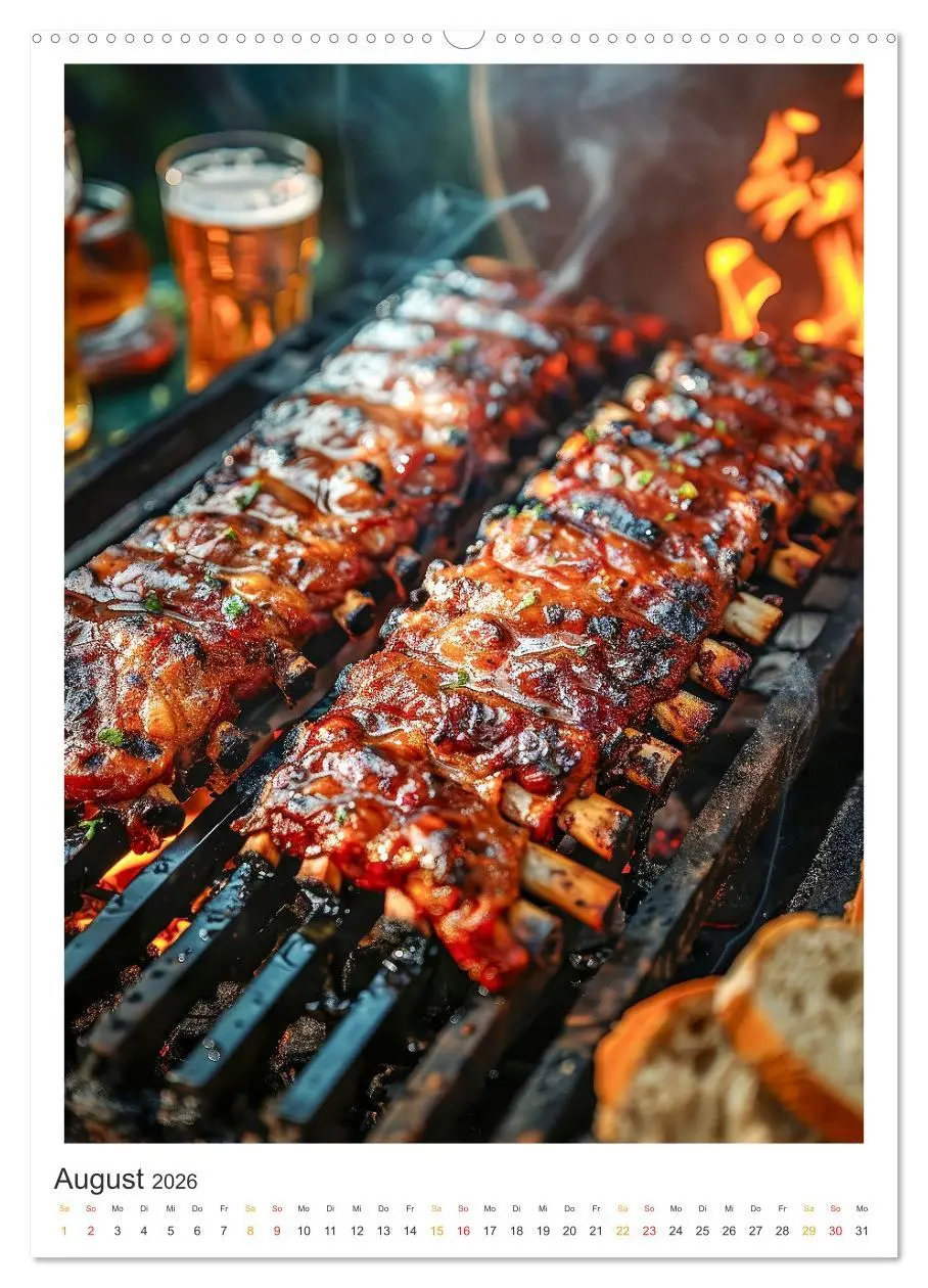 Bild: 9783516265422 | Food BBQ - Deftiges aus der Gourmet-Küche (Wandkalender 2026 DIN A2...