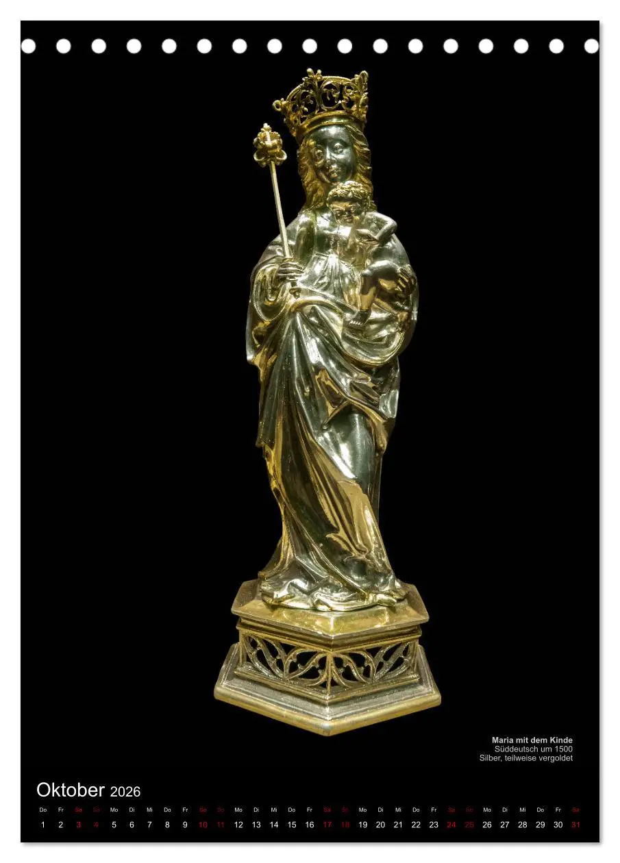 Bild: 9783516405422 | Maria - Mutter Gottes (Tischkalender 2026 DIN A5 hoch), CALVENDO...