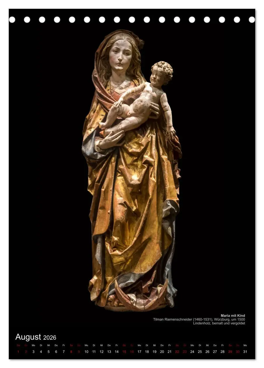 Bild: 9783516405422 | Maria - Mutter Gottes (Tischkalender 2026 DIN A5 hoch), CALVENDO...