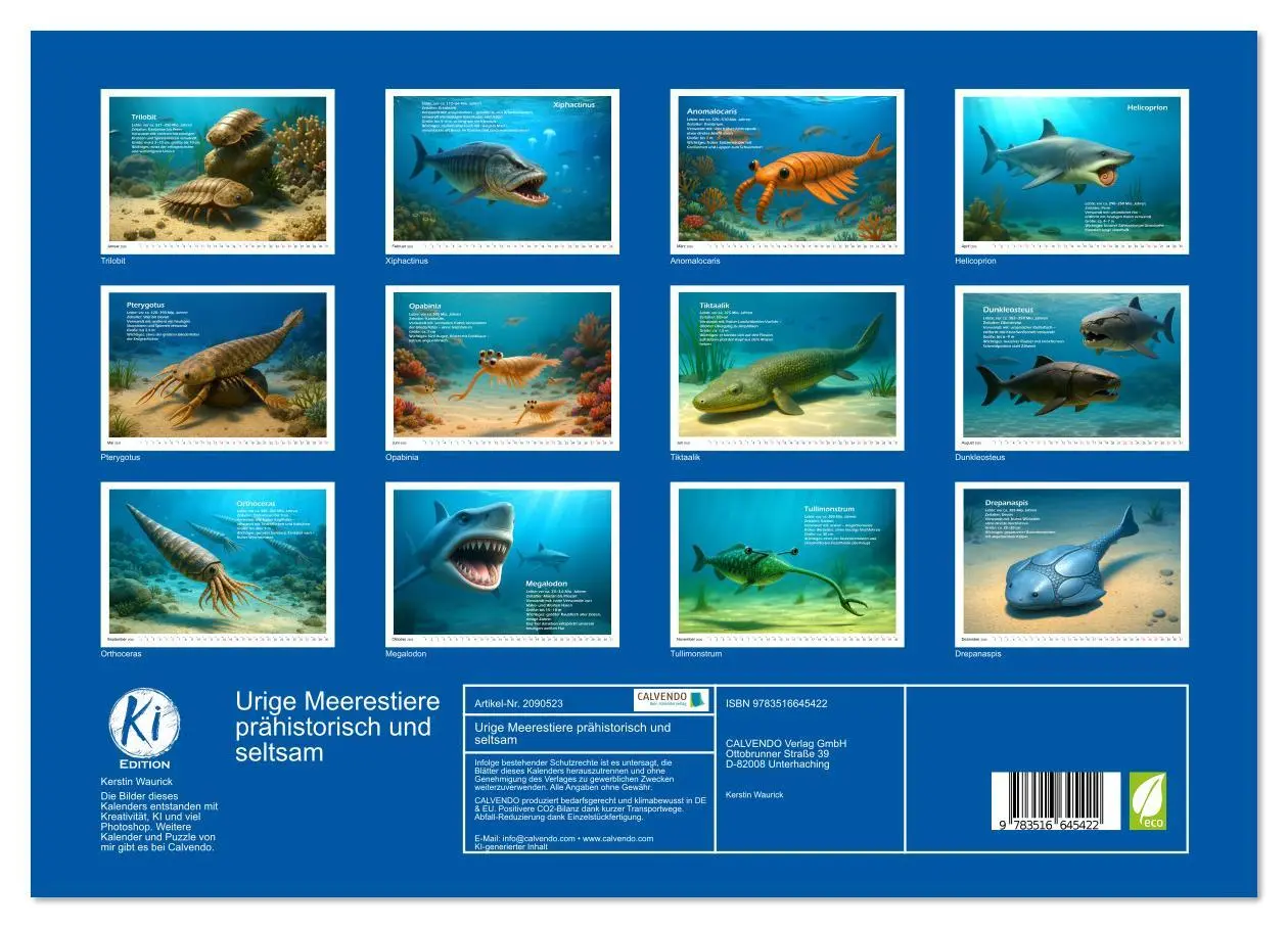 Bild: 9783516645422 | Urige Meerestiere prähistorisch und seltsam (hochwertiger Premium...