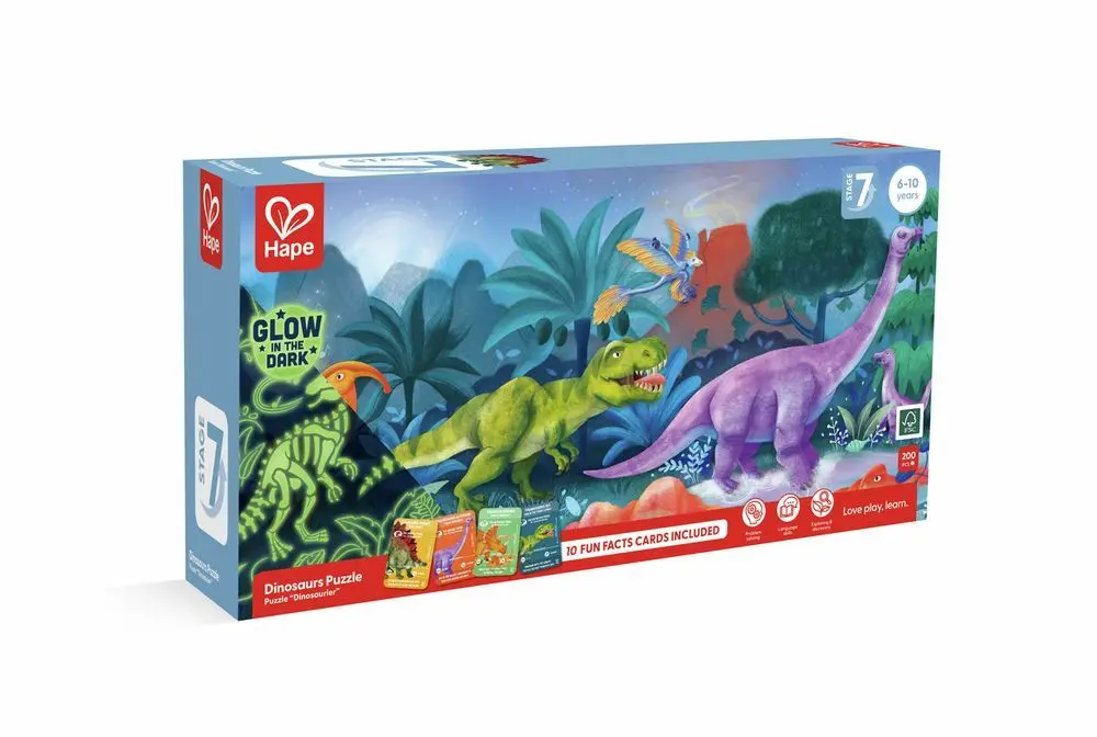 Bild: 6943478035522 | Hape Puzzle "Dinosaurier" | Karton | E1632 | 2022 | Toynamics Europe