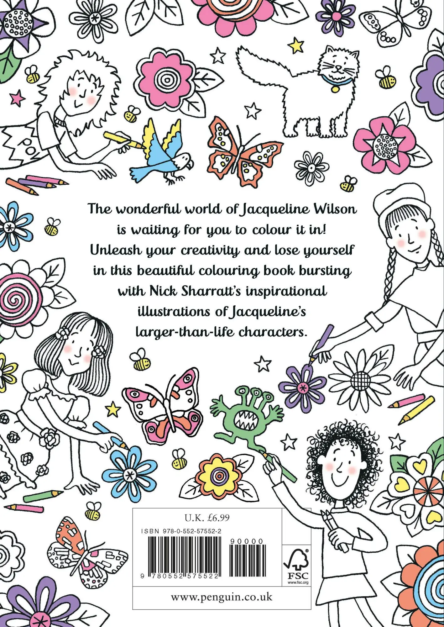 Rückseite: 9780552575522 | The Jacqueline Wilson Colouring Book | Jacqueline Wilson | Taschenbuch