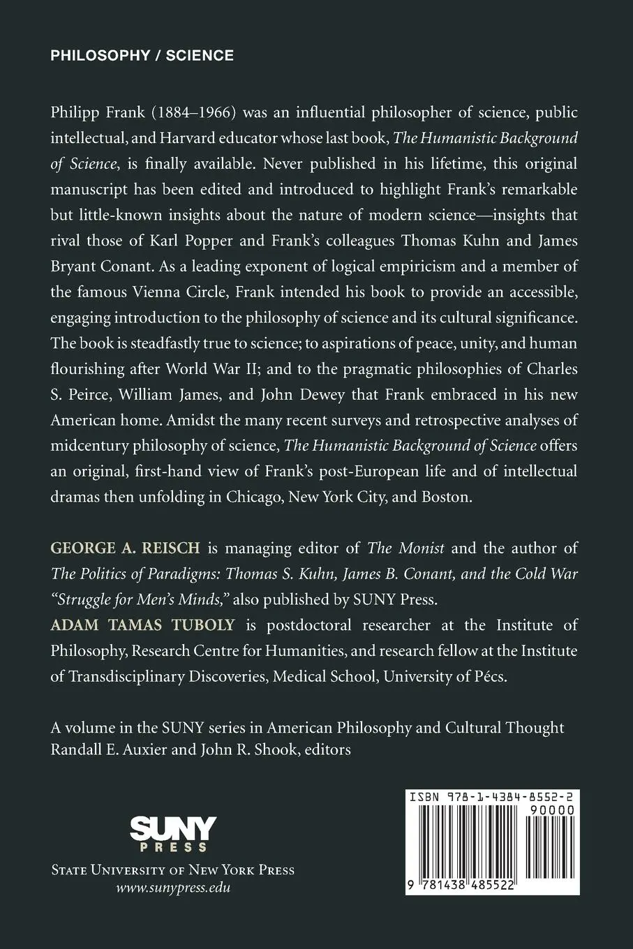 Rückseite: 9781438485522 | The Humanistic Background of Science | Philipp Frank | Taschenbuch