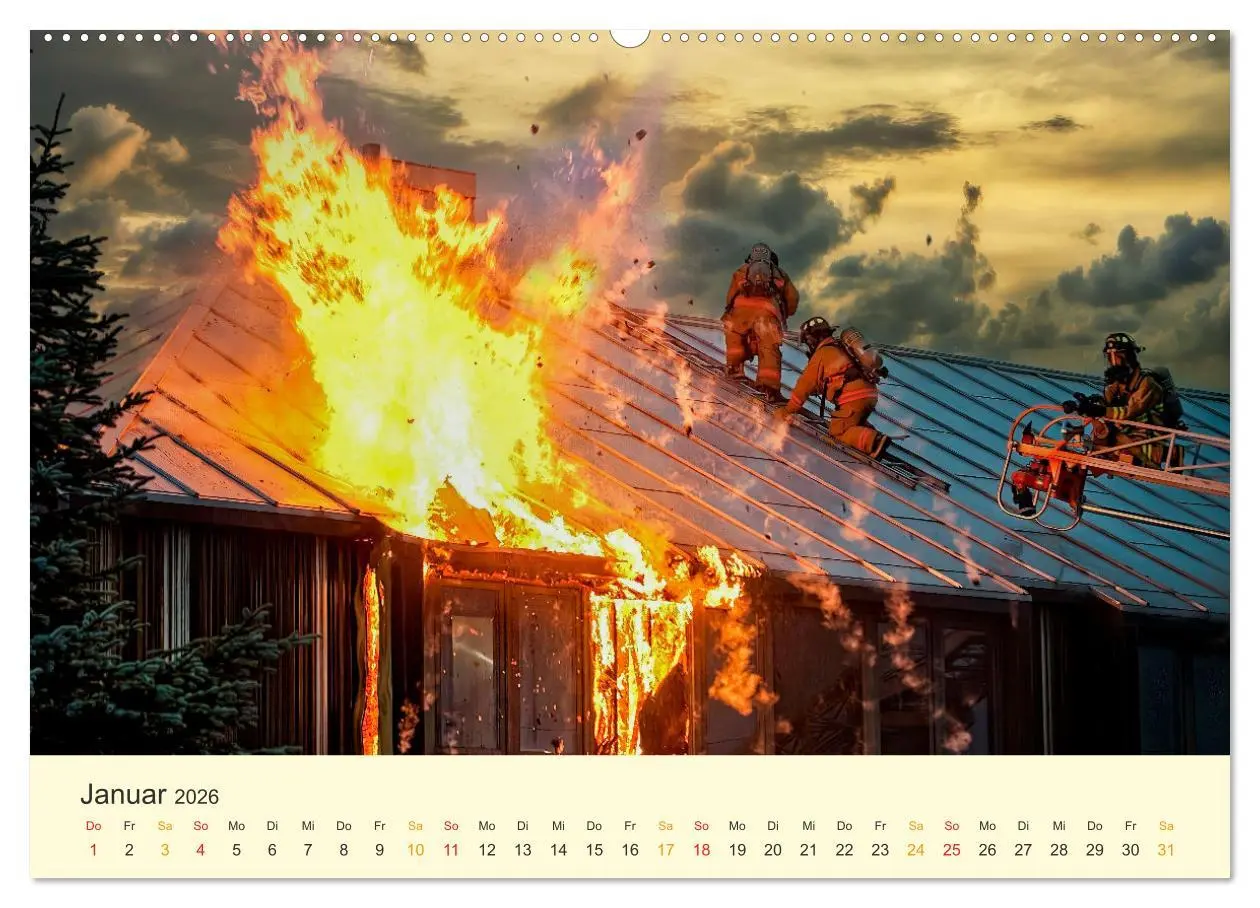 Bild: 9783457545522 | Feuerwehr - mein Kalender (Wandkalender 2026 DIN A2 quer), CALVENDO...
