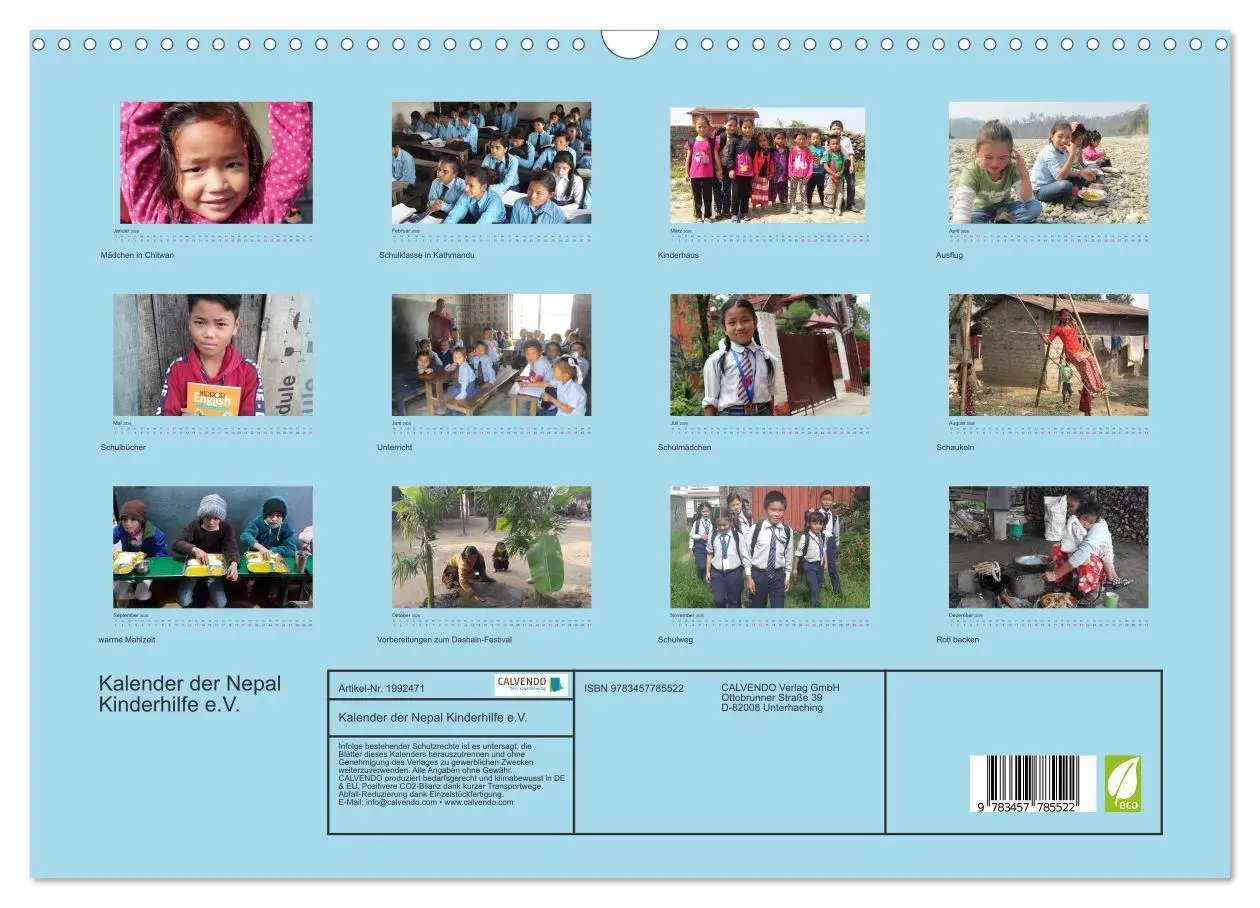 Bild: 9783457785522 | Kalender der Nepal Kinderhilfe e.V. (Wandkalender 2026 DIN A3...