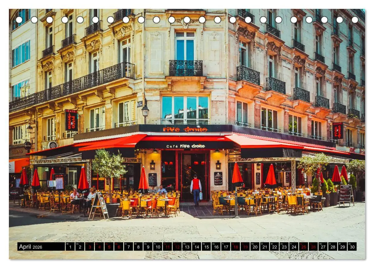 Bild: 9783457855522 | Paris Bistros (Tischkalender 2026 DIN A5 quer), CALVENDO...