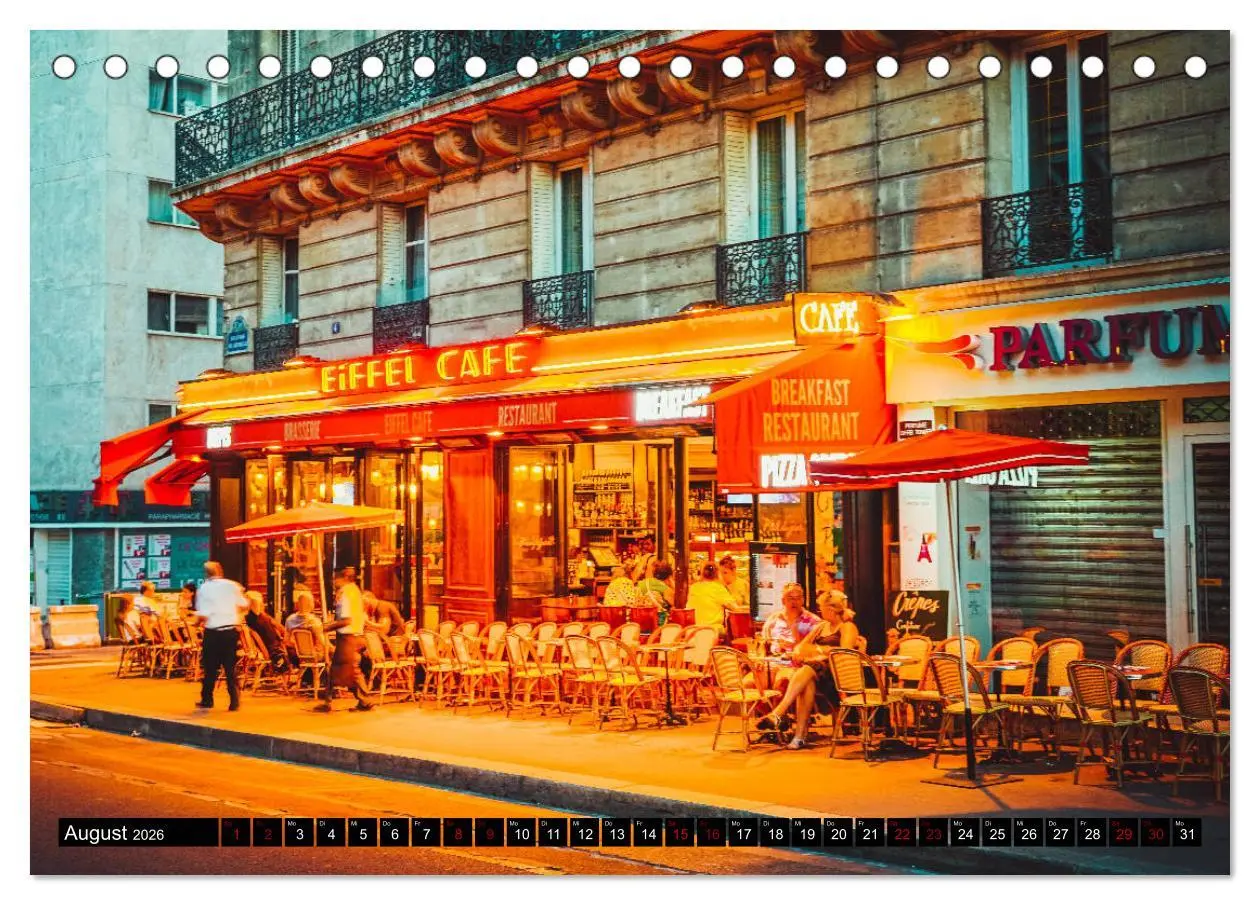 Bild: 9783457855522 | Paris Bistros (Tischkalender 2026 DIN A5 quer), CALVENDO...