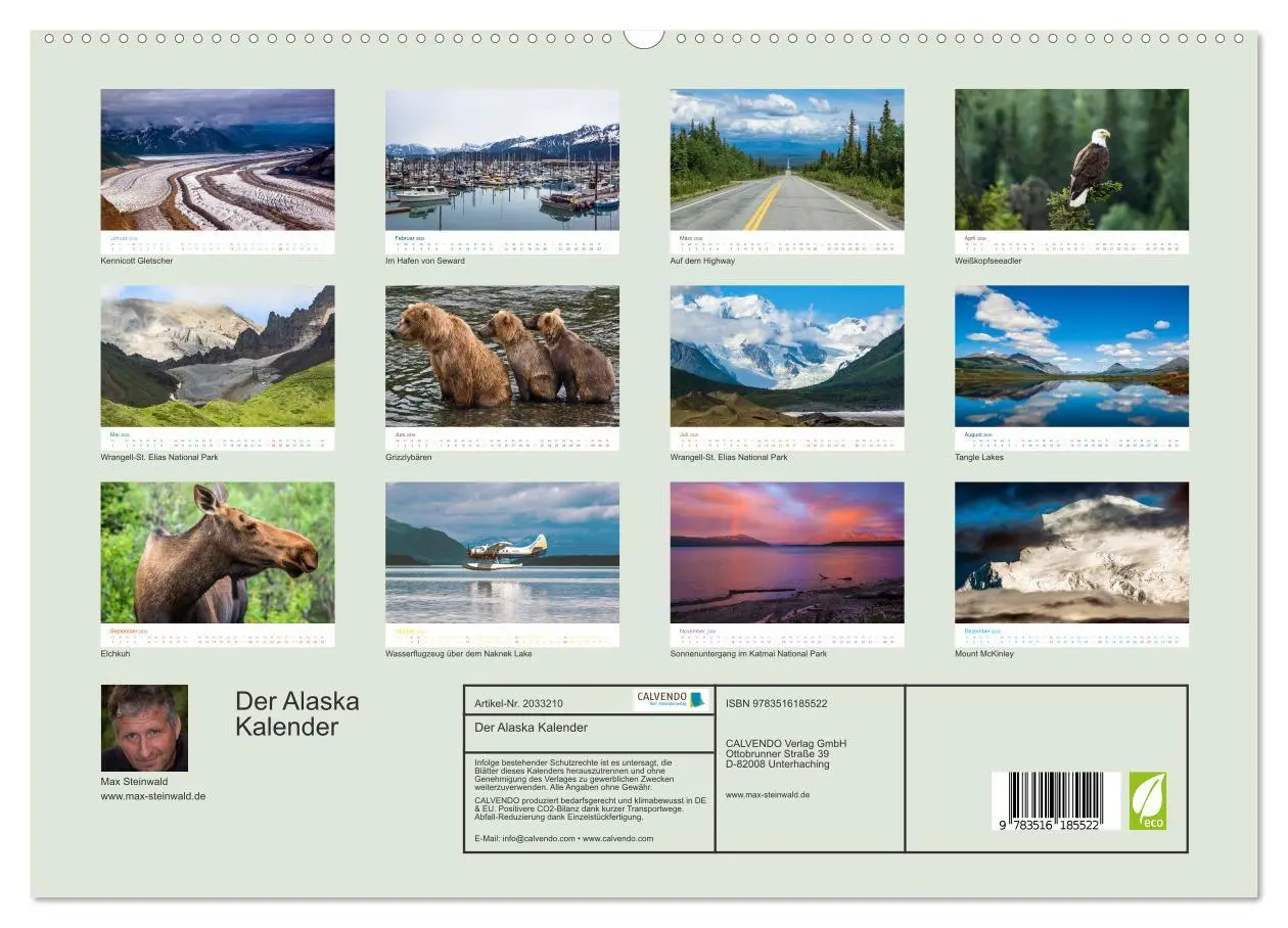 Bild: 9783516185522 | Der Alaska Kalender (hochwertiger Premium Wandkalender 2026 DIN A2...