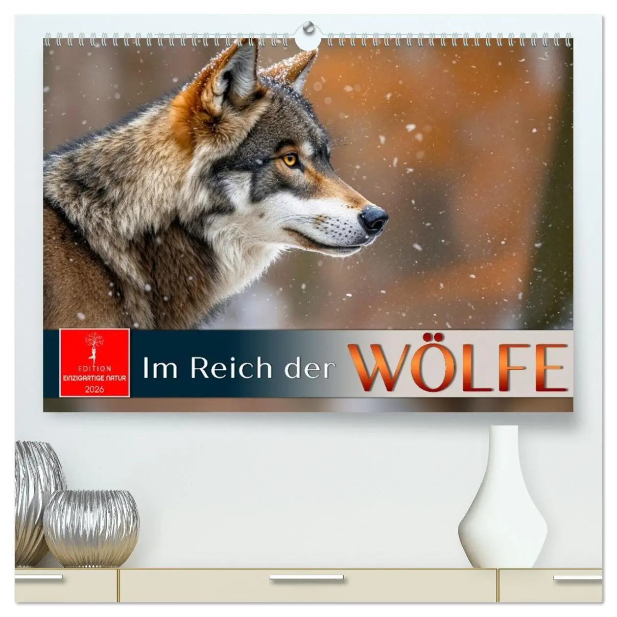 Cover: 9783516635522 | Im Reich der Wölfe (hochwertiger Premium Wandkalender 2026 DIN A2...