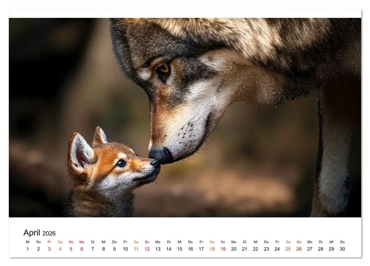 Bild: 9783516635522 | Im Reich der Wölfe (hochwertiger Premium Wandkalender 2026 DIN A2...