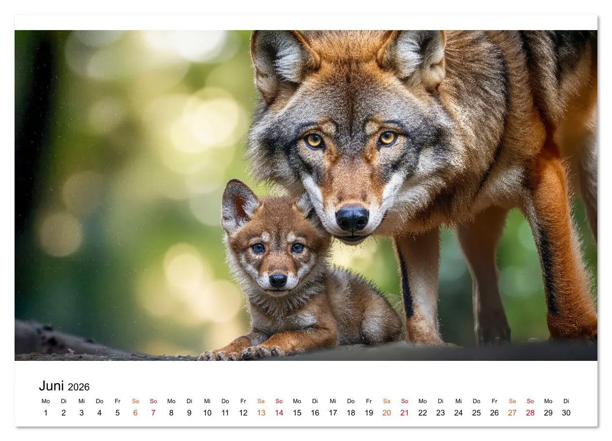 Bild: 9783516635522 | Im Reich der Wölfe (hochwertiger Premium Wandkalender 2026 DIN A2...