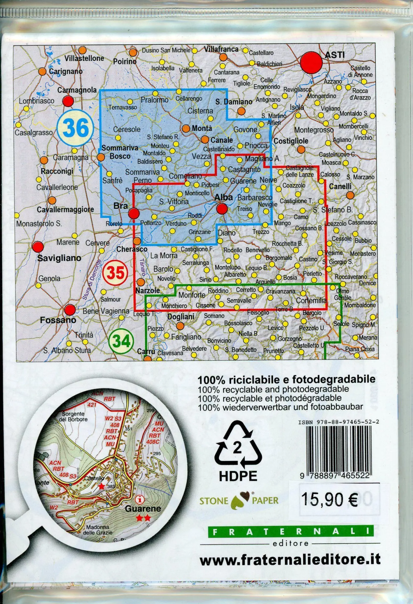 Bild: 9788897465522 | Carta n. 36. Roero. Carta escursionistica 1:25.000 | (Land-)Karte