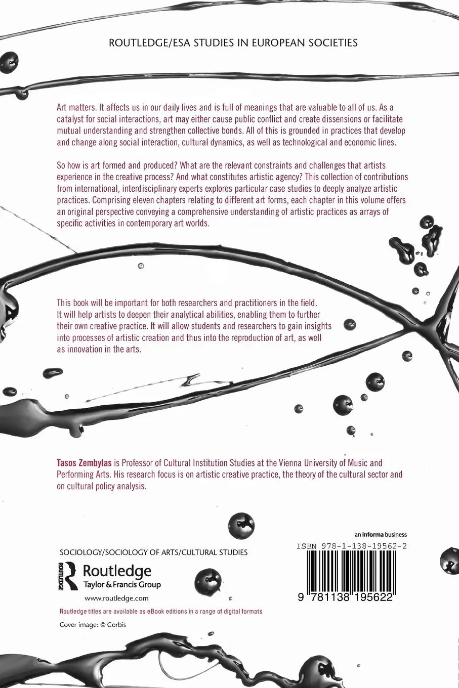 Rückseite: 9781138195622 | Artistic Practices | Social Interactions and Cultural Dynamics | Buch