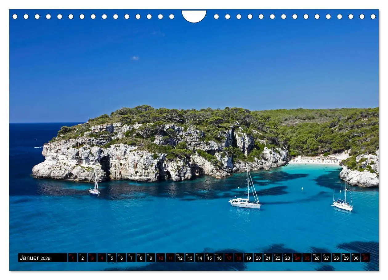 Bild: 9783457845622 | MENORCA - Die sanfte Perle (Wandkalender 2026 DIN A4 quer),...