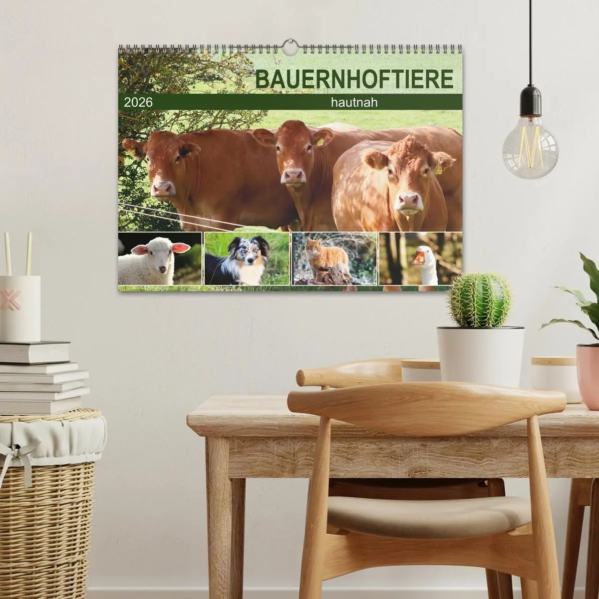 Bild: 9783457915622 | Bauernhoftiere hautnah (Wandkalender 2026 DIN A3 quer), CALVENDO...