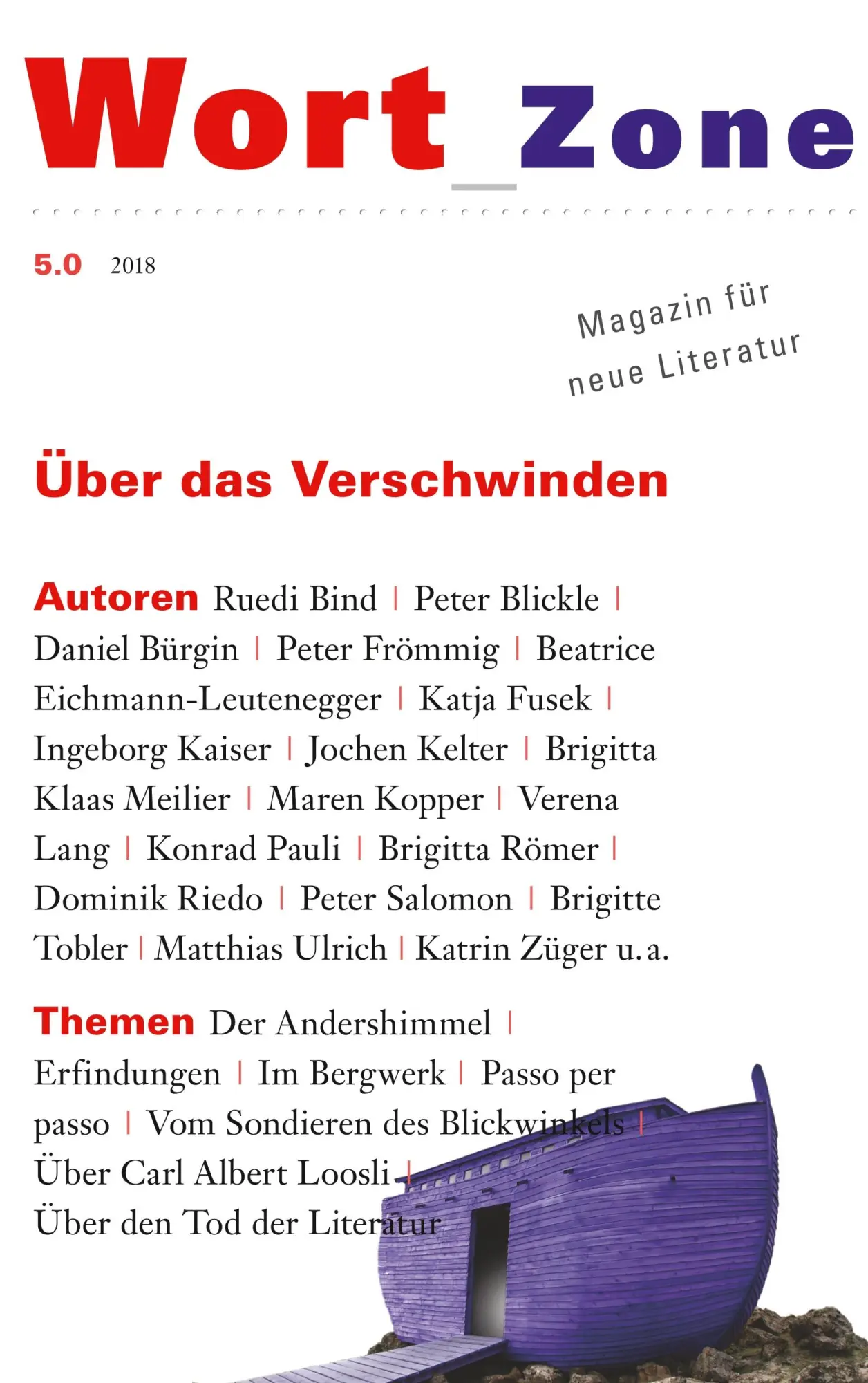 Wort_Zone 5.0: Über das Verschwinden