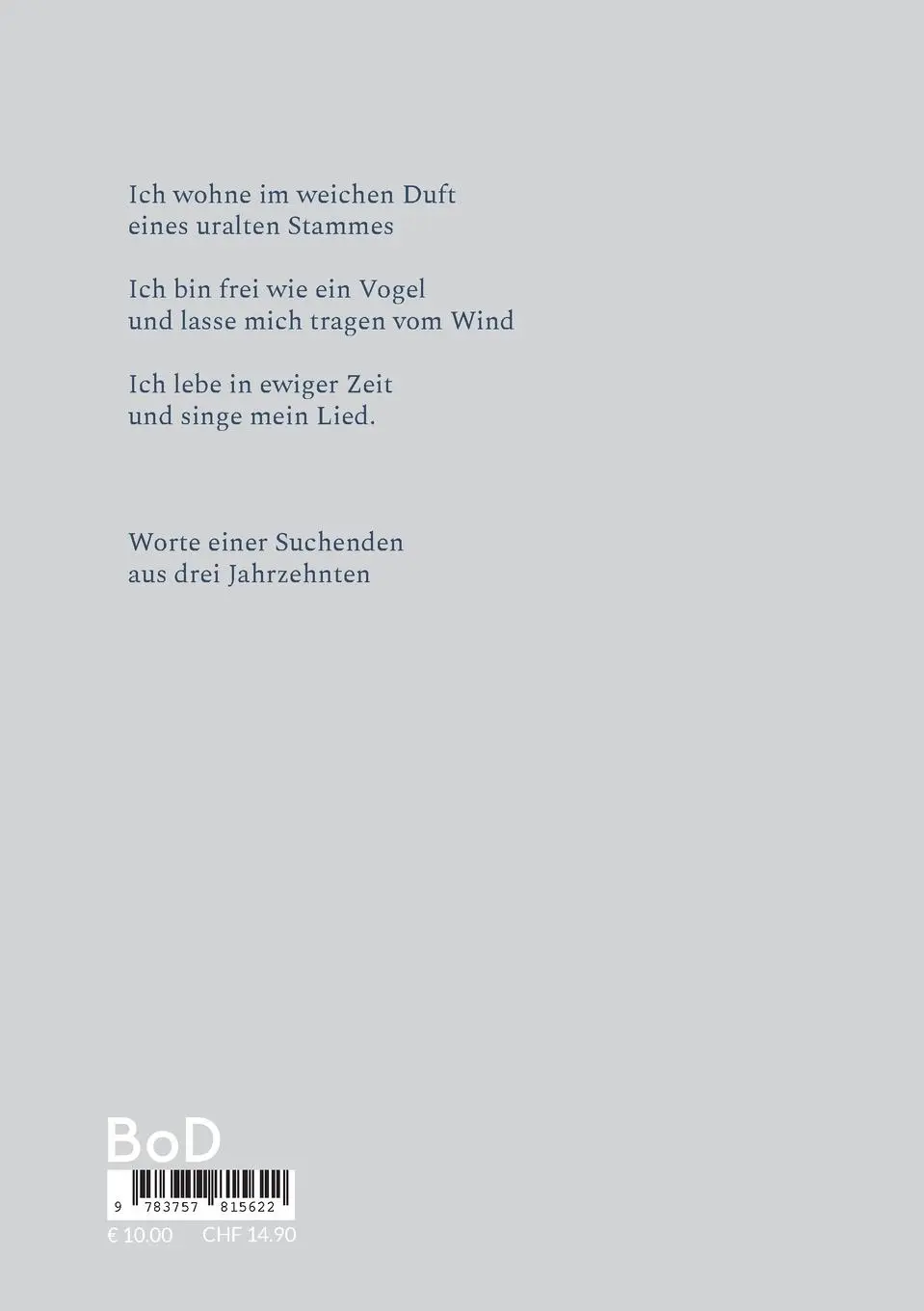 Rückseite: 9783757815622 | ...und lasse mich tragen vom Wind | Fragen an die Freiheit | Röschmann