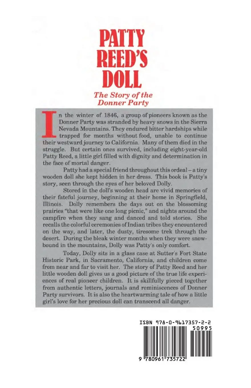 Rückseite: 9780961735722 | Patty Reed's Doll | The Story of the Donner Party | Laurgaard | Buch