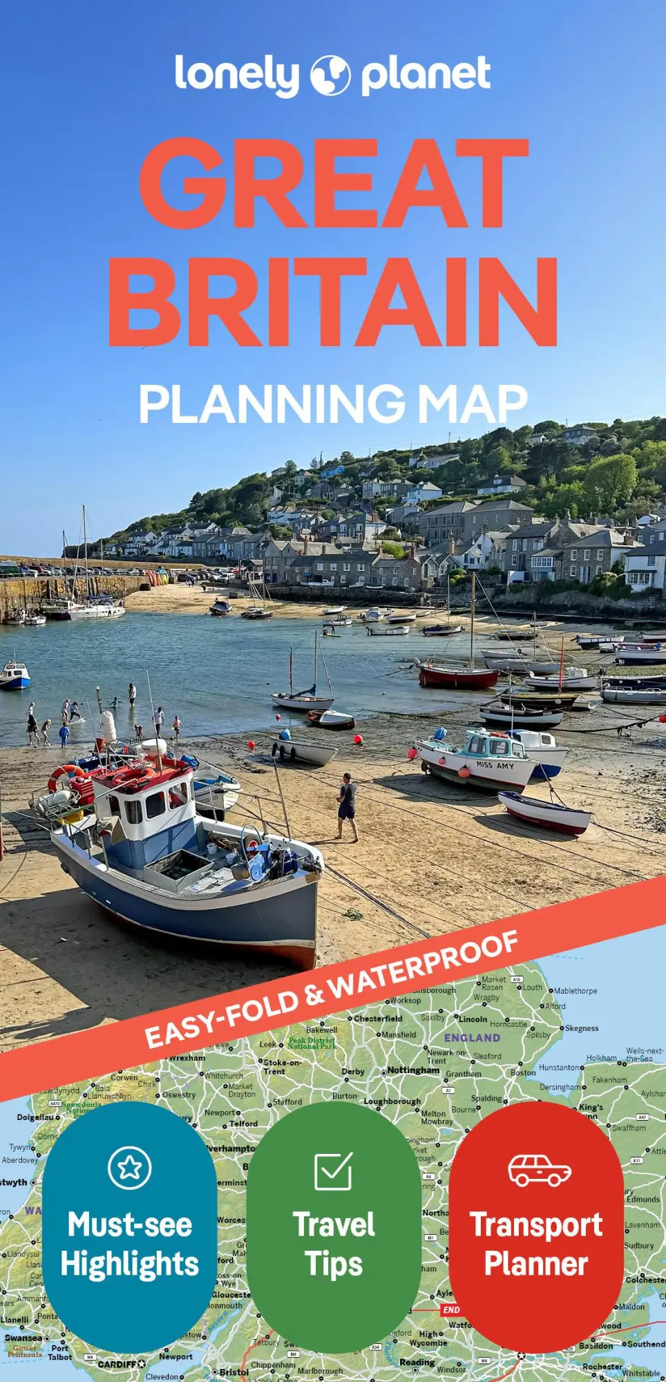 Cover: 9781787015722 | Lonely Planet Great Britain Planning Map | Lonely Planet | Englisch