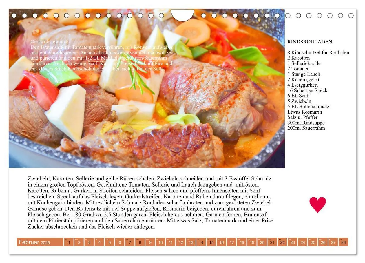 Bild: 9783457765722 | Österreichische Hauptgerichte. Küchenkalender mit den Klassikern!...