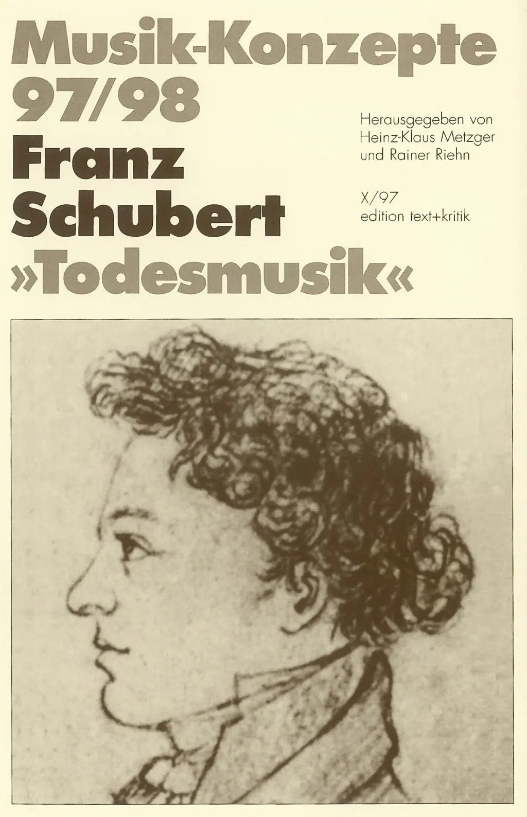 Cover: 9783883775722 | Franz Schubert | Todesmusik, MUSIK-KONZEPTE 97/98 | Franz Schubert
