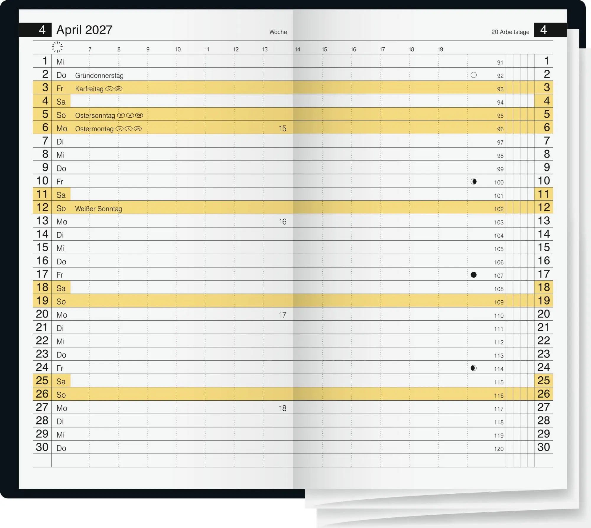Bild: 4003273795822 | rido/idé 7045424707 Taschenkalender Mod. Miniplaner d 15 2027 A6,...