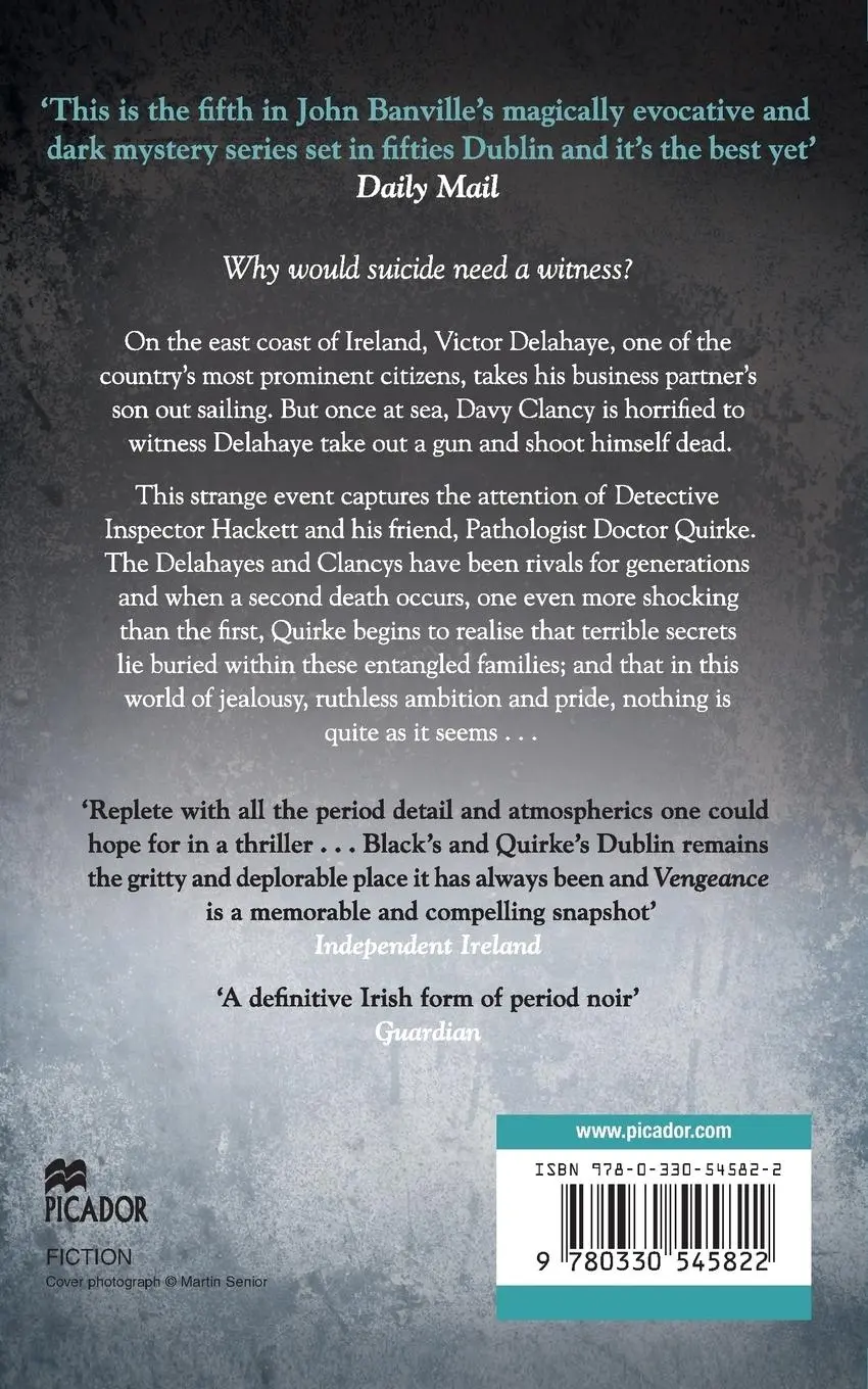 Rückseite: 9780330545822 | Vengeance | Quirke Mysteries Book 5 | Benjamin Black | Taschenbuch