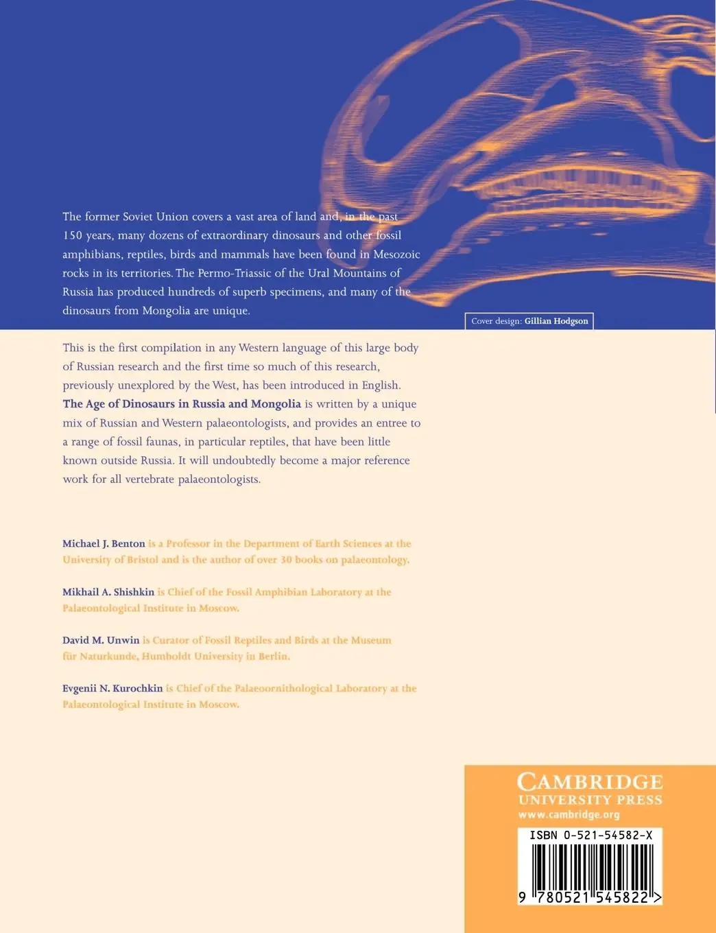 Rückseite: 9780521545822 | The Age of Dinosaurs in Russia and Mongolia | David M. Unwin | Buch