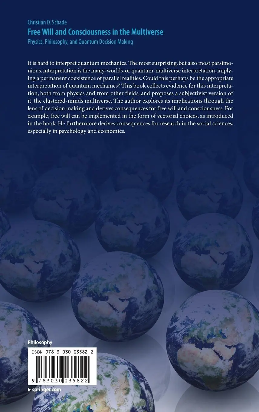 Rückseite: 9783030035822 | Free Will and Consciousness in the Multiverse | Christian D. Schade