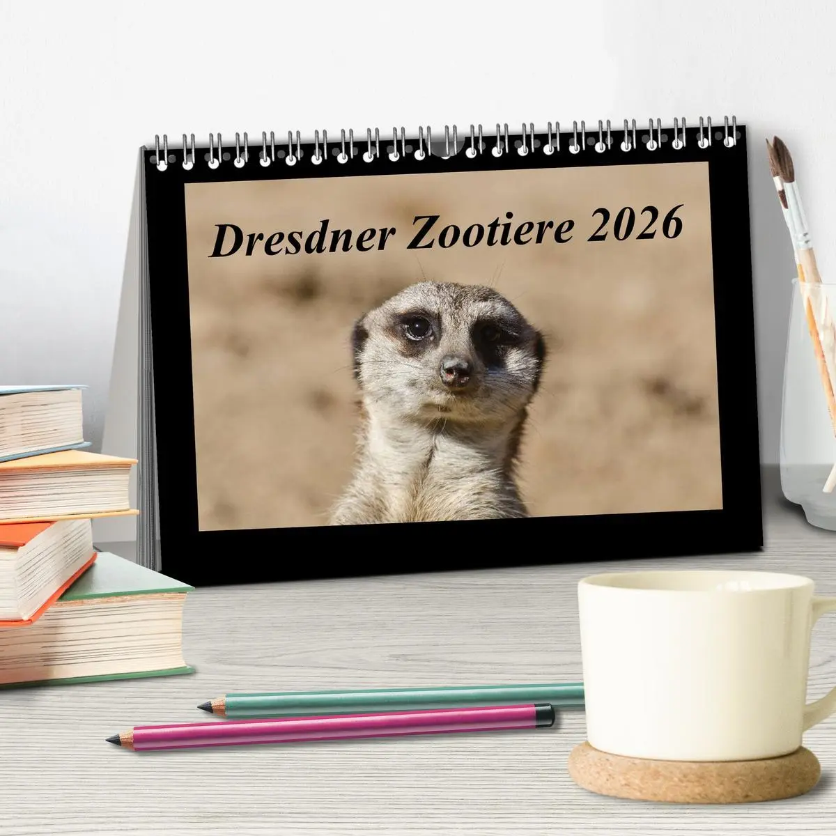 Bild: 9783516085822 | Dresdner Zootiere 2026 (Tischkalender 2026 DIN A5 quer), CALVENDO...