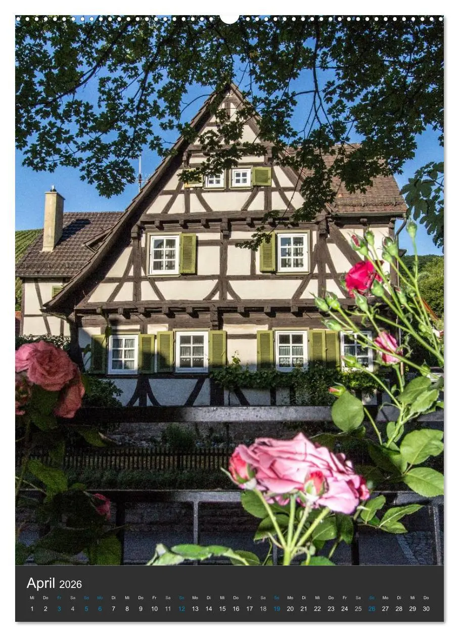 Bild: 9783516465822 | Strümpfelbach - Fachwerkhäuser (Wandkalender 2026 DIN A2 hoch),...
